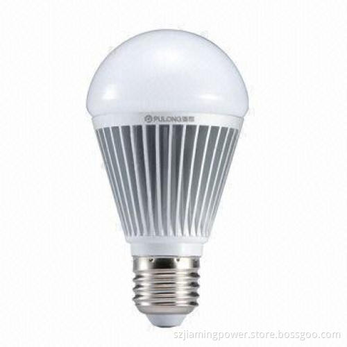 9W LED Bulb, Made of Aluminum and Glass